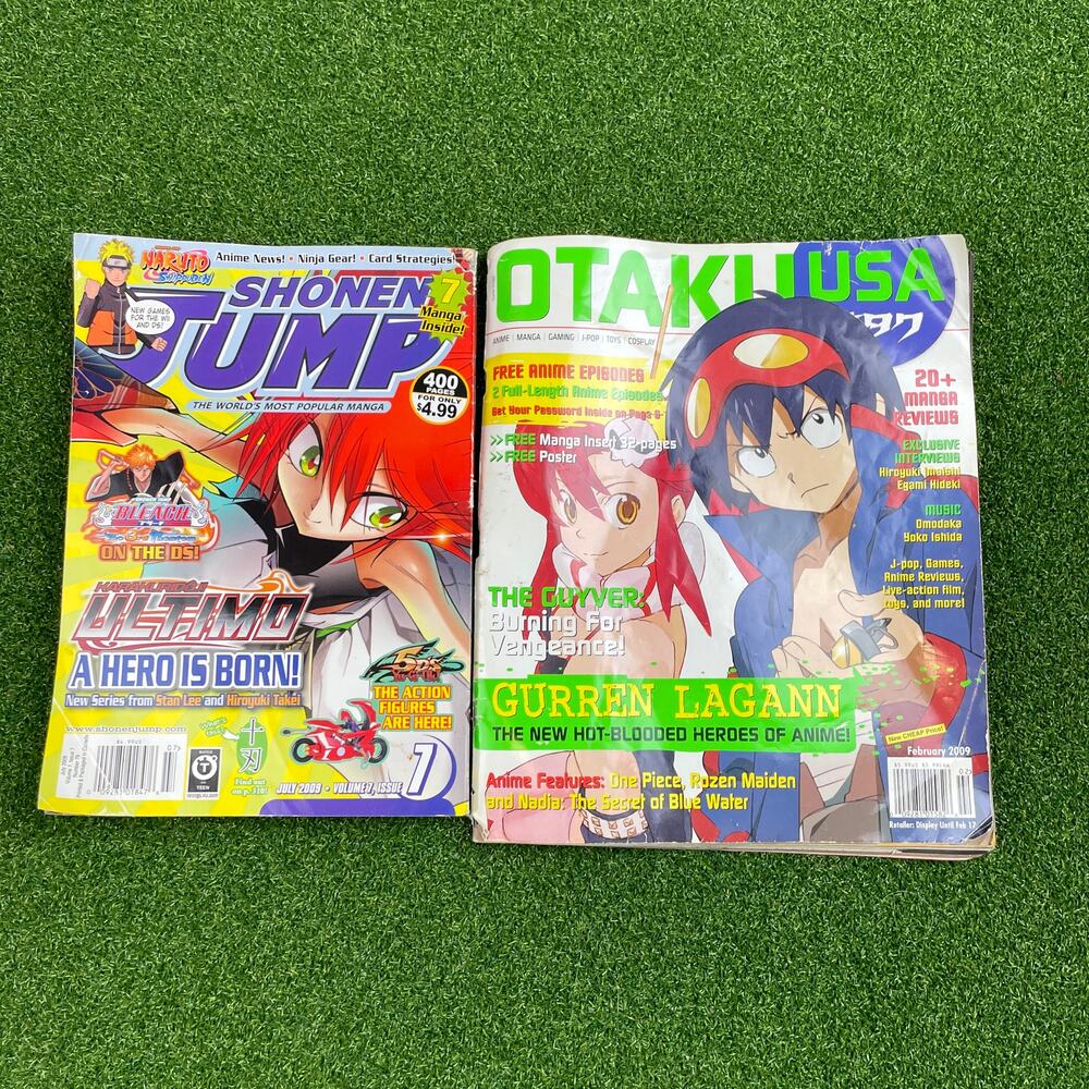 Shonen Jump February 2010 and Otaku USA Anime Manga Magazine